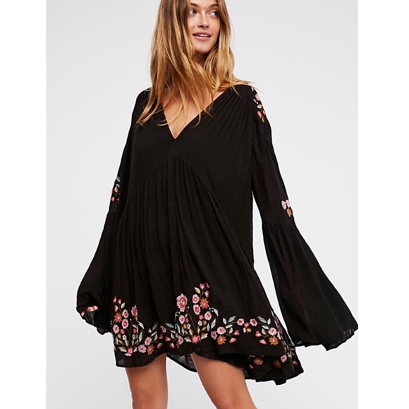 Free People Dresses & Skirts - Free People Black Te Amo Boho Dress